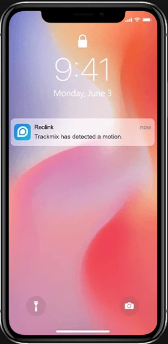Notificare trimisa de camera de supraveghere pe telefonul mobil