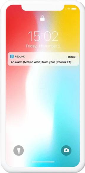 Notificare trimisa de camera de supraveghere pe telefonul mobil
