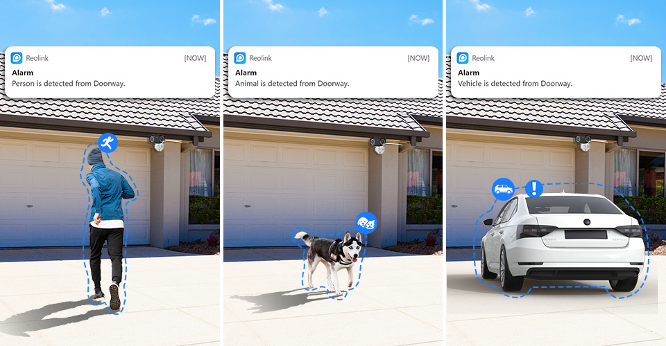 Notificare trimisa de camera de supraveghere pe telefonul mobil